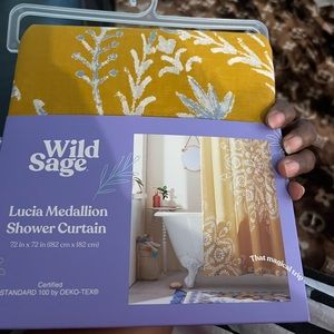 Wild Sage shower curtain pretty colors